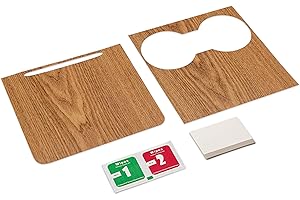 Tesvolution® Film décoratif pour console centrale en bois pour Tesla Model 3 et Model Y - En plastique ABS - Film autocollant comme accessoire de tuning 2022 + 2023