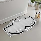 Monnhein Banyo Paspası, Yumuşak Banyo Halısı, Kaymaz Dot Tabanlı, Su Emici, Makinede Yıkanabilir - 40 x 60 cm