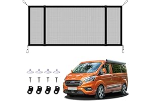 MaxEarn Filet à bagages de voiture - 90 x 35 cm - Filet de rangement pour Transit Custom - Filet en nylon pour toit de camping-car
