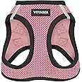 Best Pet Supplies Voyager Step-In Air Dog Harness – All-Weather Mesh Step-In Vest Harness for Small and Medium Dogs – Pink Base, S