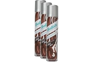 Lot de 3 shampoings secs Batiste Divine Dark de 200 ml chacun - Avec une touche de couleur pour cheveux bruns moyens et foncés - Frais pour tous les types de cheveux