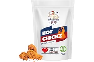 ‎ROYAL SPICE BBQ RUBS & SPICES Major-Chicken "HOT CHICKZ" - Chicken Gewürzpanade/Hähnchen Marinade 1kg - Für den Original Fried Chicken Geschmack - So crispy and extra spicy Hot - Paniermischung für Chicken Wings, Hot Wings uvm!