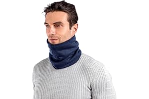 Kono Braga Cuello de Invierno para Hombre Mujer, Forro Polar Grueso, Bufanda Tubular Térmica para Ciclismo, Esquí, Senderismo y Running