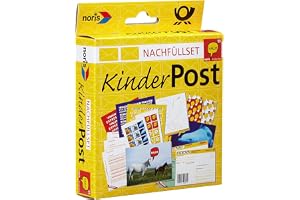 Noris 606521006 Kinderpost Nachfüllset Postkontor Rollspel Set för Barn, Flerfärgad, 28 x 115 x 140 mm