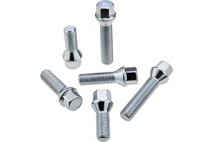 C CARBONADO 20x Radschrauben M14x1,5 35mm Kegel Kegelbund SW17 Radbolzen Längenauswahl für Stahl- und Alufelgen