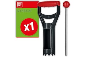 SWISSINNO Set Accessori SuperCat per Trappola Arvicole e Talpe, Sonda di localizzazione del tunnel da 25 cm e Scavabuchi con Maniglia in plastica per Buco 6cm dia. Facile da usare. Set da 2 pezzi. x1