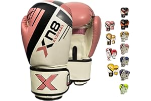 XN8 SPORTS XN8 Boxing Gloves for Training Punch bag-Lamina Hide Leather Mitts For Fighting- Sparring- Muay Thai- Kickboxing-Great for Double End Speed Ball and Focus Pads Punching