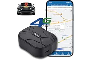 ZEERKEER 4G LTE GPS Tracker, Real Time Tracking Anti Theft Tracker 10000mAh 80 Days Standby Rechargable Car GPS Tracker with Free APP, Magnetic Waterproof Tracking Device 4G TK905B Global Coverage