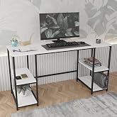 140 * 50 Cm Metal &Ccedil;alışma Bilgisayar Ofis Masası Kitaplıklı