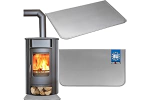 ‎KOTARBAU KOTARBAU® Kaminofen Bodenplatte 40 x 60 cm aus Verzinkt Stahl Bodenblech Ascheblech Kaminbodenplatte Kaminplatte Schmutzblech Bodenschutz für Feuerstellen Kaminöfen Ofenblech Funkenschutz