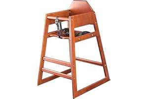 Chef-Hub Stackable Baby & Kids Wooden High Chair, Hotel & Restaurant Quality. Flat Packed, Conforms to BS EN14988:2006 Pts 1&2 UK Supplier