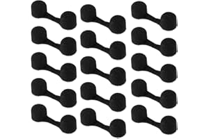 AHQIZFX 50Pcs Nose Plug Filter, Disposable Nose Dust Filters, Bulk Softness Sponge Nostril Filters, Nose Plug for Allergies and Dust, for Women Men Sunless Spray Tanning Outdoor Dust Construction Areas(Black)