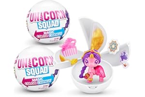 5 Surprise Unicorn Squad Magic Color Change Series 7 Surprise Unicorn With 5 Unicorn Accessories And Wings Unboxing Toy For Girls Perfect Stocking Stuffer (2 Pack)