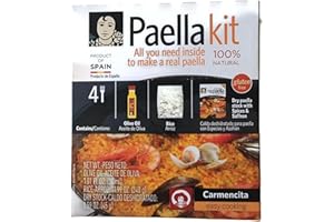 IEARATTA Carmencita Easy Cooking Paella Kit - Tutto ciò che serve per fare vera paella