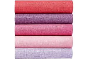 craspire 10 Feuille de Couverture en Tissu de Reliure de Livre de 13.7x11.8 Pouces 5 Couleurs pour Livres A5 A8 Surface en Tissu de Lin Album de Livre avec Support en Papier Scrapbooking Archivage