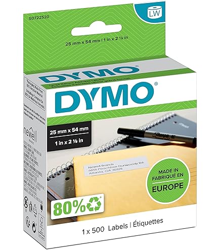 Printing Saver 20x 99010 28 X 89 Mm Compatible Address Labels Rolls (130 Labels Per Roll) For