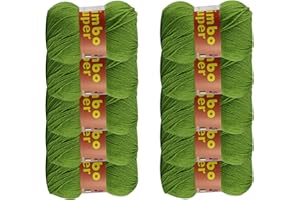 DELFINO WOLL DOLOMITI BimboSuper 10 Gomitoli Lana Merinos 50g l'uno NO PILLING - Disponibile in più Colori e Spessori - Filato Colore Verde Acido (185) - 85% Lana Merinos, 15% Acrilico - 100% Made in Italy (185)