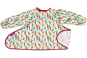 Tidy Tot Bavaglino, Bavaglino a maniche lunghe, vestibilità regolabile, Bavaglino per lo svezzamento con maniche (6 m-2 anni) per bavaglino e kit