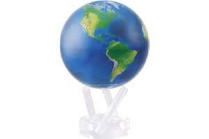 MOVA Globe Earth 8.5" with Base, Solar Powered Rotating Globe No Need of Battery or Chord, Unique Gift and Decoration