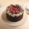 FlowerAura Delectable Cherry Black Forest Treat Delicious Cake Gift's For Birthday, Anniversery, Valentine's Day, Mother's Da
