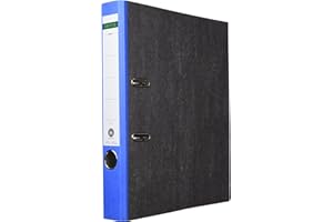 Centra 221122 Standard-Ordner (grauappe RC, mit Wolkenmarmor-Papier-Kaschierung, A4, 5,2 cm Rückenbreite) blau