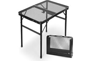 E EASTSTORM Camping BBQ Table Outdoor Folding Picnic Table 23.6”x 15.7”- Portable, Compact & Foldable for Easy Storage - Great for Picnic, Garden, Patio, Dining, Party, Market