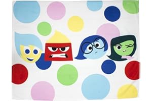 Character World Disney Decke, Motiv: Alles Steht Kopf Emotionen, Fleece, Mehrfarbig