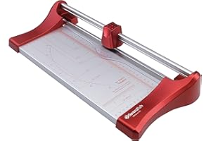 Swordfish 40262 Slimline A4 10 Sheet Rotary Paper Trimmer/Guillotine - Red
