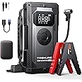 TREKURE 7-IN-1 6000A Jump Starter Power Pack With 160PSI Air Compressor Pd45w Charger With Car Battery Booster Jump Starter All Gas 12l Diesel Car Jump Starter Power Bank Gloves Lights Qc3 0
