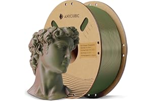 ANYCUBIC Matte PLA Filamento 1,75 mm, Filamento per Stampante 3D Struttura Matte, Superficie Fine, Nessuna Linea di Strato Visibile,Matte Verde Marrone 1KG