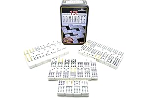 TOMATOYS Domino Juego De Mesa O Domino Profesional Grande. Dominó: Clásico, Sofisticado, Y Siempre Divertido. Añade Estilo A Tus Momentos De Estrategia con Este Juego De Mesa. (91 Fichas - Doble 12)