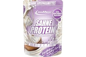 ‎IRONMAXX IronMaxx Sahne Protein – 500g Beutel | Proteinreiche Koch- & Backzutat mit Molkenprotein | Ohne Zuckerzusatz & fettärmer als Sahne | Ideal zum Verfeinern von warmen Gerichten