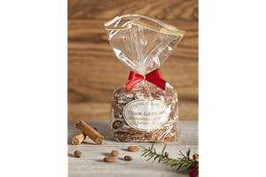 FEINKOST-PARTNER Original Nürnberger Elisen-Lebkuchen - 5er-Pack - weißglasiert, 400g (weißglasiert, 400g)