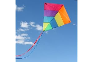 Laeto Outdoor Toys & Games | Rainbow Diamond KIte For Children and Adults | Great fun for all the family, have a day out in the sun and experience the rush of flying a kite.
