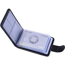 Horktrust Slim Geldbörse Herren & Damen - RFID-Blocker Kunstleder, Ultradünnes Kreditkartenetui Schwarz