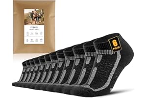 YESWEL skarpety sportowe męskie 6 par, krótkie skarpety do biegania z wyściółką, oddychające skarpety do biegania, sportowe