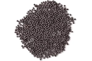 Vlasy Silicone Lined Nano Rings Beads for Nano Tip Hair Extensions Micro Nano Beads (200pcs, Brown)