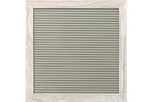 Little Pear 10" x 10" Letterboard Set, Includes 188 Letters, Perfect Message Board for Home or Rustic Nursery, or use for Photo Sharing, Baby Announcement, Grey