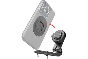 sincetop Support de réservoir de frein pour moto – Coque de pompe de frein – Support de téléphone pour scooter – Série Q [Quad ] à dégagement rapide en aluminium pour réservoir de moto