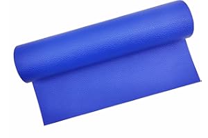 Surriba Kit de réparation autocollant en cuir synthétique pour moto, canapé, chaises, bricolage, trousse à crayons, sac à main, 20 x 120 cm, bleu vif