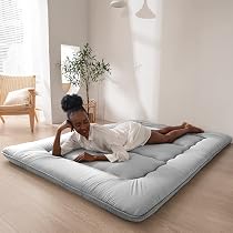 Drap-housse 100% Coton Pour Futon Japonais PRESTO - Taille Simple/long, Gris, Fabriqué Au Japon