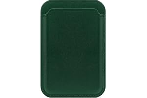 FIDWALL Magsafe Wallet Leder für iPhone 16/15/14/13/12 Pro/Max/Plus/Mini,RFID-Kartenhalter mit Mag-Safe-Magnet(Mammutbaum grün)