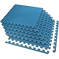 GSQUARE Fitness Puzzle Exercise Mat, EVA Foam Interlocking Tiles, Protective Flooring for Gym Equipment and Cushion for Workouts (Size of Each Mat - 2x2ft (4 sqft)) (6 Pieces)