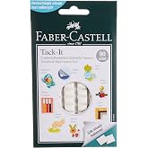 Faber-Castell Tack-it Beyaz, 50 gr, 90 Par&ccedil;a, Yeniden Kullanılabilir Hamur Yapıştırıcı, S&ouml;k&uuml;lebilir ve İz Bırakmaz