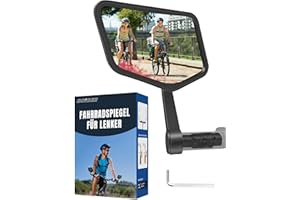 COICER Espejo de bicicleta para bicicleta eléctrica, giro de 300°, espejo retrovisor para bicicleta con espejo grande, accesorio para bicicleta eléctrica, universal, para bicicleta, bicicleta de montaña