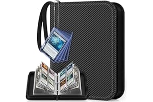 Mlikero Sammelalbum Sammelkarten Album für 440 Karten, 4 Taschen Sammelmappe für MTG Karten, Sammelkarten, Fussball Sports Karten