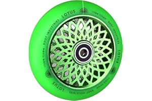 Root Industries Lotus Stunt - Rullo per monopattino 110 mm + adesivo Fantic26 (verde radiante/PU)