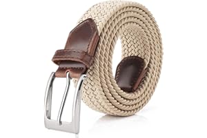 Fairwin Mens Belt, Elastic Belt Men Elastic Belt Women, Belts for Men Women, Stretch Belt for Men Women - Nice Men's Gift Choice