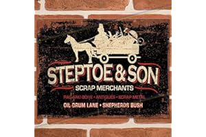 GENERIC STEPTOE AND SON METAL SIGNS Funny Logo secret santa Joke Man Cave Tin Metal Sign Hanging Wall Plaque Kitchen Shed Garage. Small (15cm x 10cm)