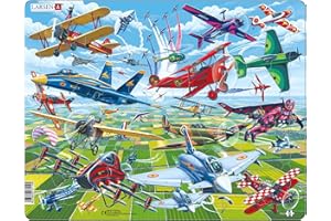 Larsen PG4 Piloti coraggiosi in aerei incredibili, Puzzle Incorniciato con 64 pezzi